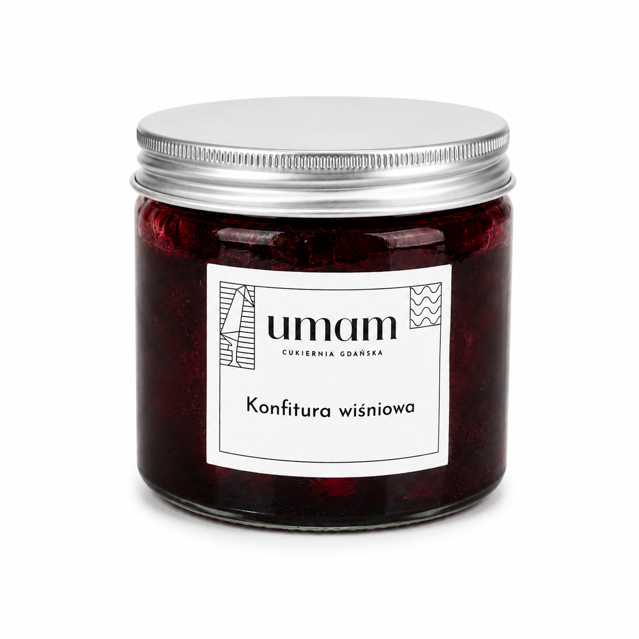 Konfitura porzeczkowa Umam – naturalny owocowy przetwór o intensywnym smaku wiśniowym, idealny do pieczywa, deserów i domowych wypieków.