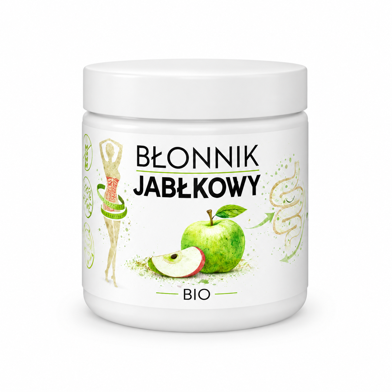 Błonnik jabłkowy BIO to naturalny dodatek do codziennej diety. Idealny do jogurtów, koktajli, owsianki, musli i domowych wypieków.