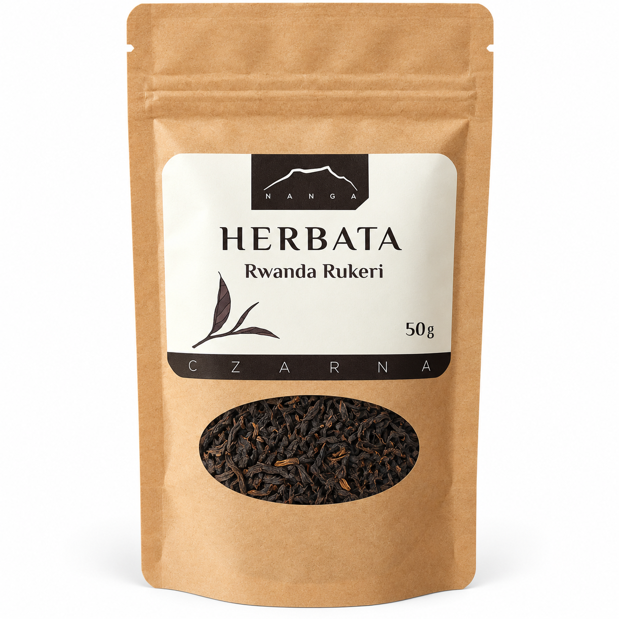 Herbata czarna Rwanda Rukeri Nanga 50 g – aromatyczna herbata liściasta z Rwandy o wyrazistym smaku i głębokim aromacie. Idealna na co dzień.