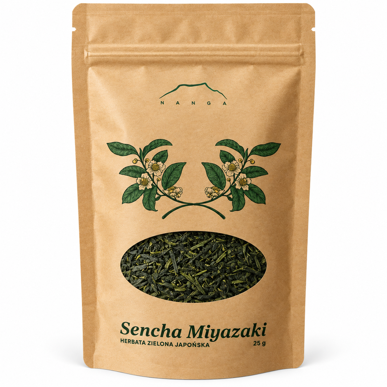 Sencha Miyazaki Nanga 25 g – japońska zielona herbata liściasta o świeżym, roślinnym aromacie i wyrazistym smaku. Odkryj klasyczną japońską senchę.
