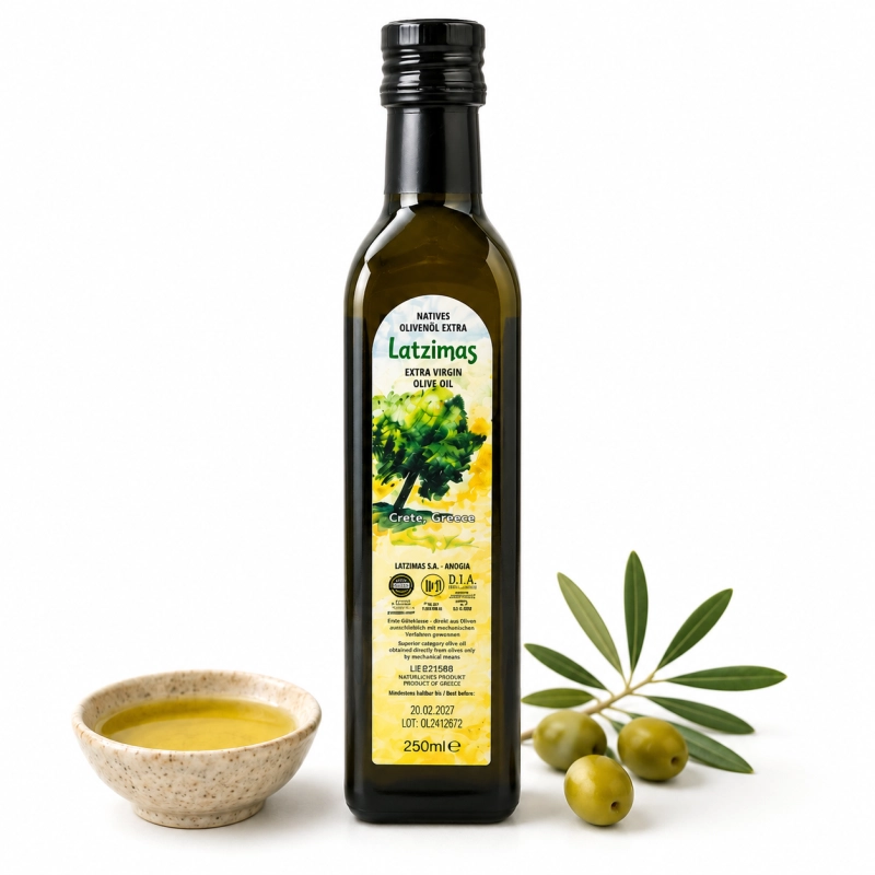 oliwa z oliwek morettini grecka, szklana butelka 250 ml