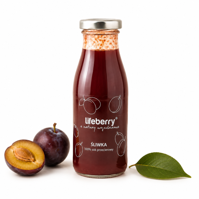 sok przecierowy naturalny śliwka, 250ml