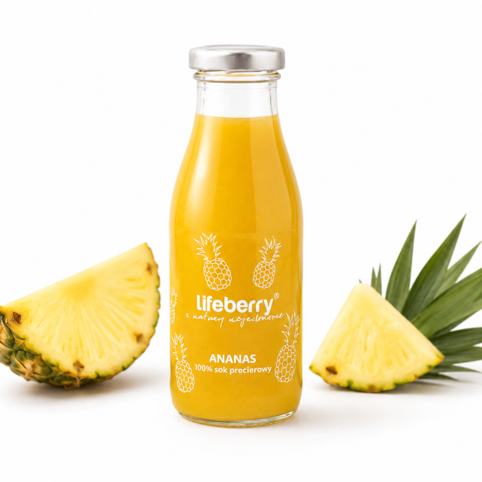 sok przecierowy ananas, naturalny, 250ml