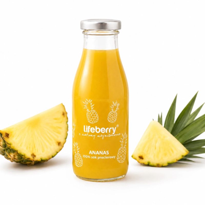 sok przecierowy ananas, naturalny, 250ml