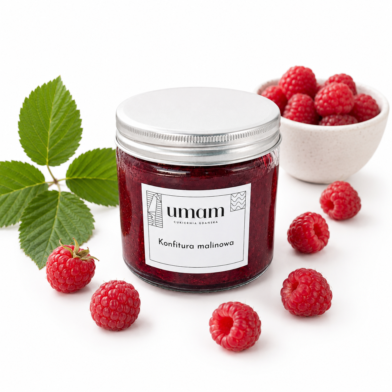 umam naturalna konfitura malinowa, 300g