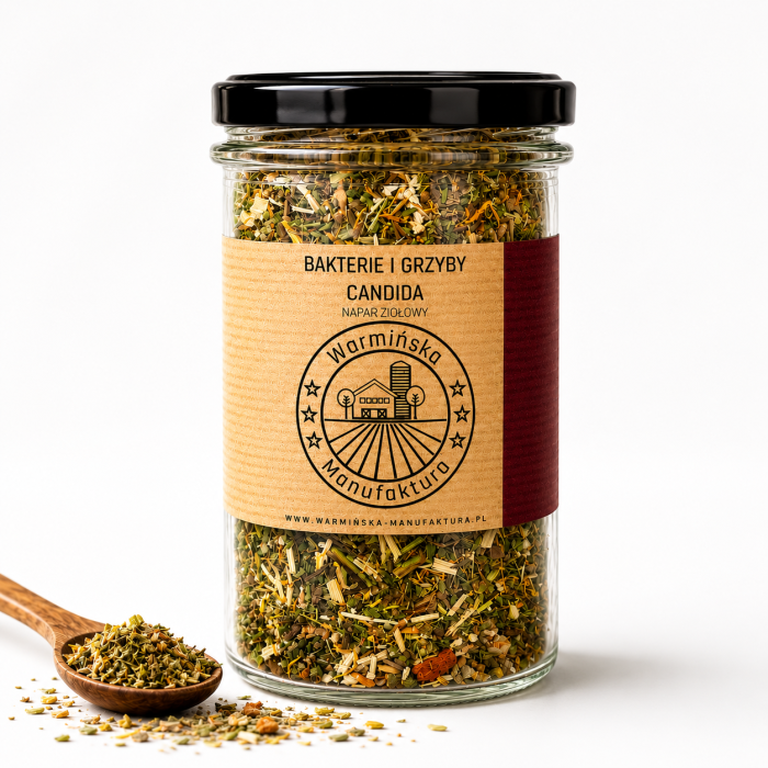 Warmińska manufaktura napar ziołowy candida, słoik 100g
