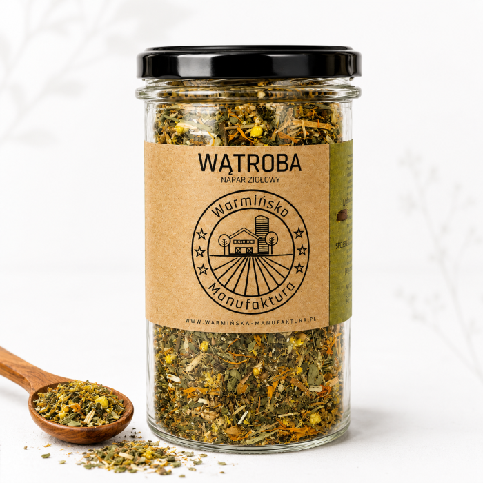 warmińska manufaktura napar ziołowy wątroba, słoik 100g