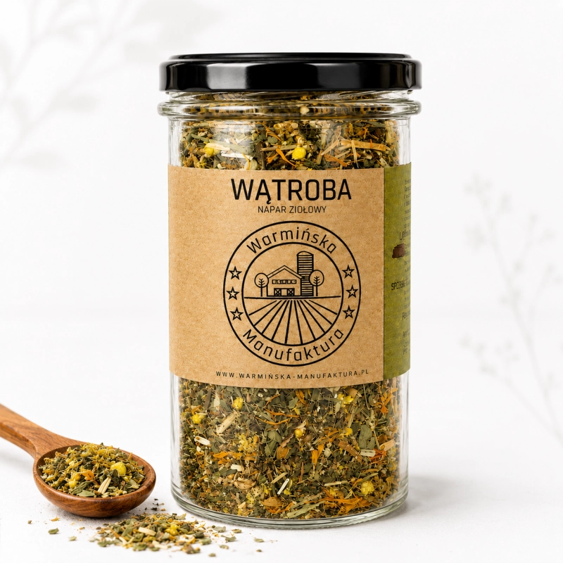 warmińska manufaktura napar ziołowy wątroba, słoik 100g