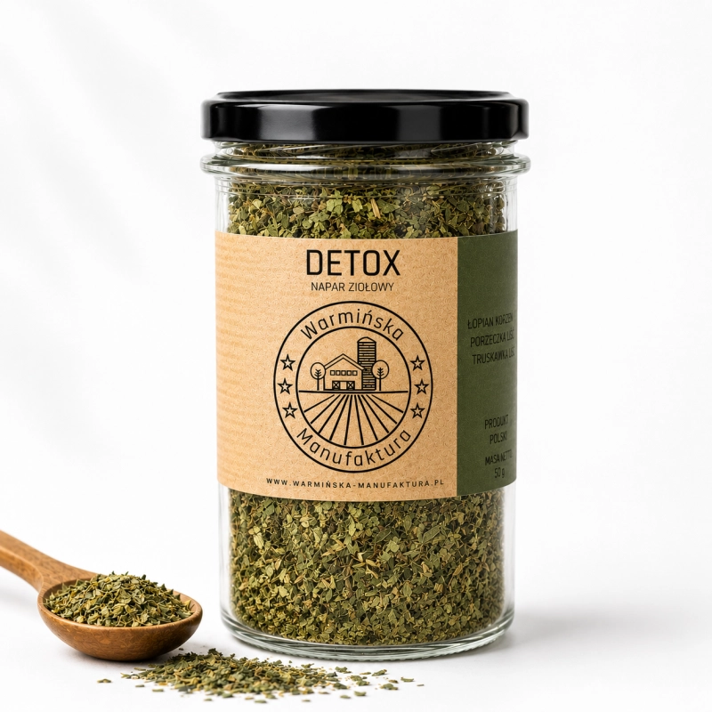 warmińska manufaktura napar ziołowy detox, słoik 100g