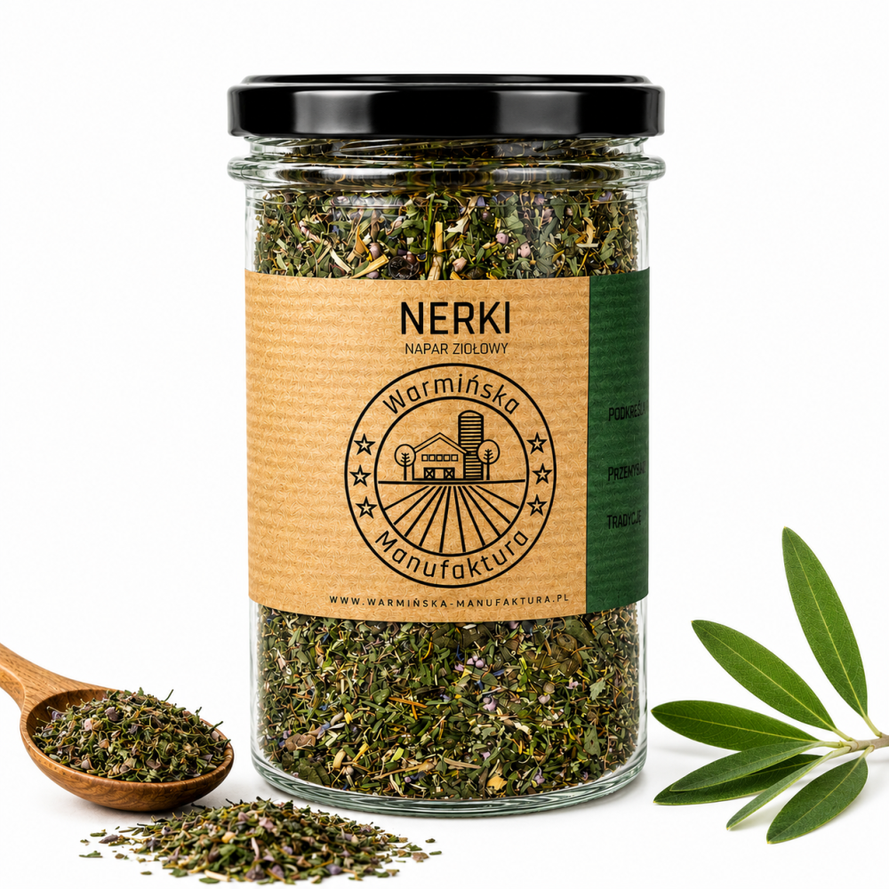 warmińska manufaktura, napar ziołowy nerki, słoik 100g