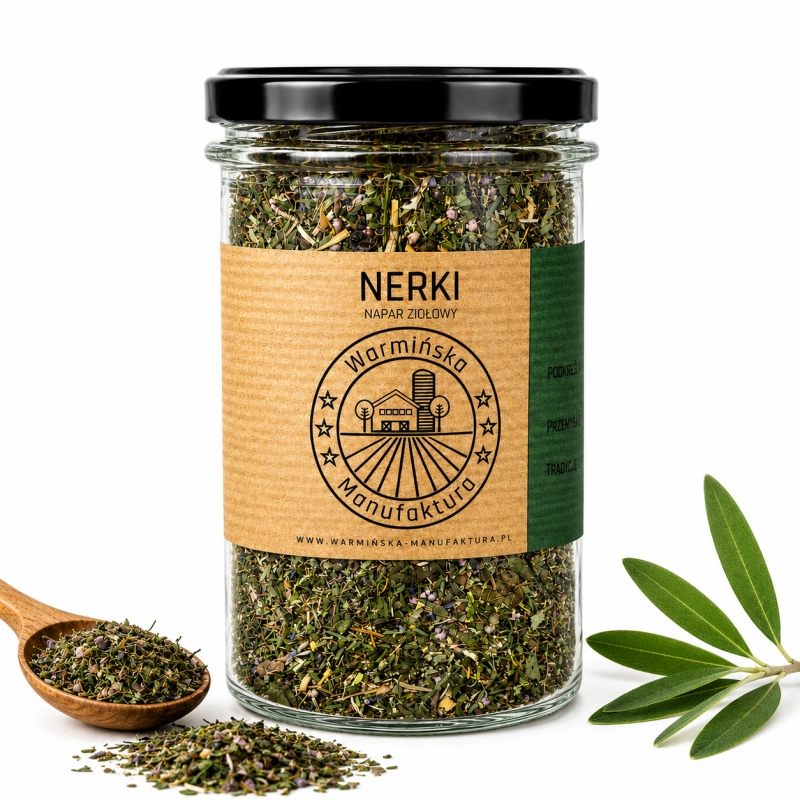 warmińska manufaktura, napar ziołowy nerki, słoik 100g