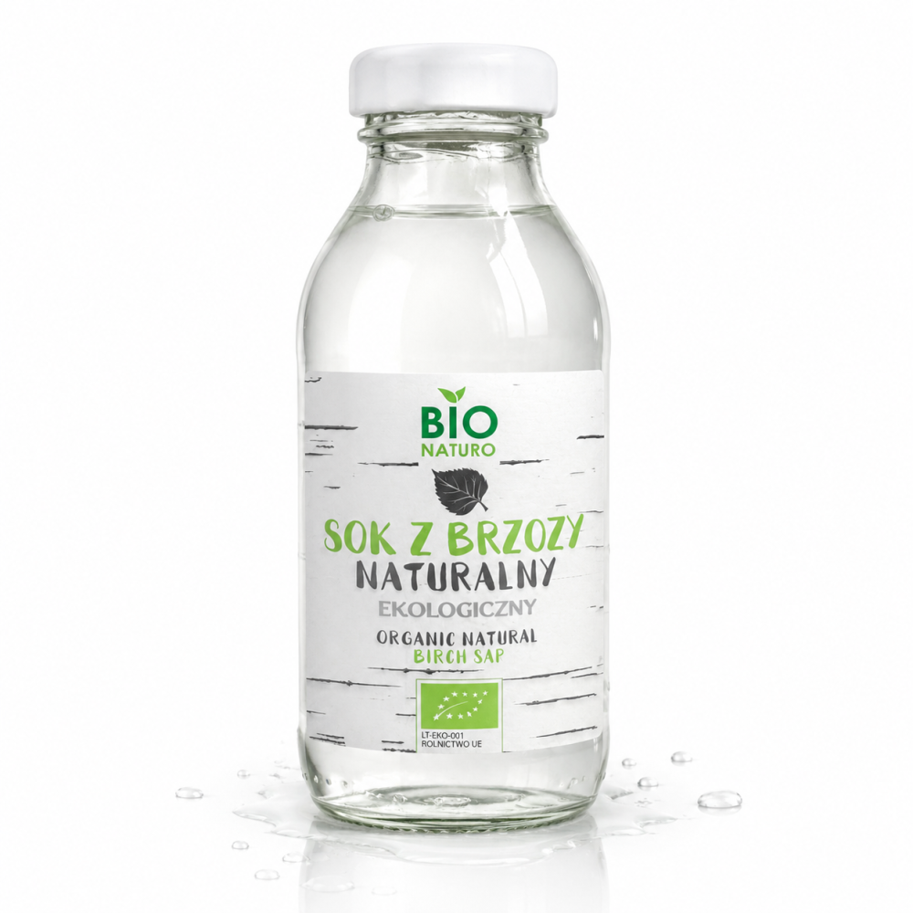 sok z brzozy, sok z brzozy naturalny, sok z brzozy ekologiczny, Bio Naturo sok z brzozy, organic birch sap, naturalny sok brzozowy, ekologiczny napój roślinny, sok brzozowy 330 ml, sok z brzozy w butelce, naturalny napój bez dodatków