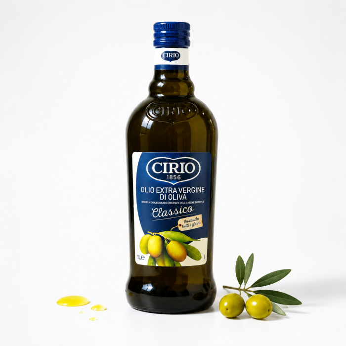 oliwa z oliwek, CIRIO oliwa, oliwa extra virgin, oliwa włoska, oliwa 1L, Classico CIRIO, oliwa premium, oliwa do sałatek, oliwa tłoczona na zimno, oliwa śródziemnomorska
