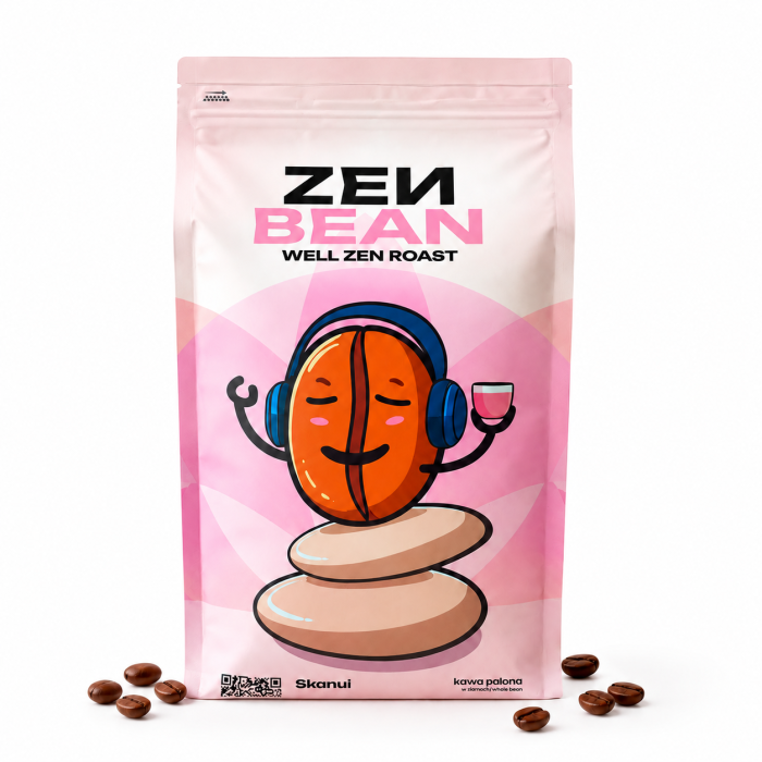 kawa ziarnista, kawa palona, kawa w ziarnach, ZEN BEAN, Well Zen Roast, kawa do ekspresu, kawa do kawiarki, kawa na prezent, świeżo mielona kawa