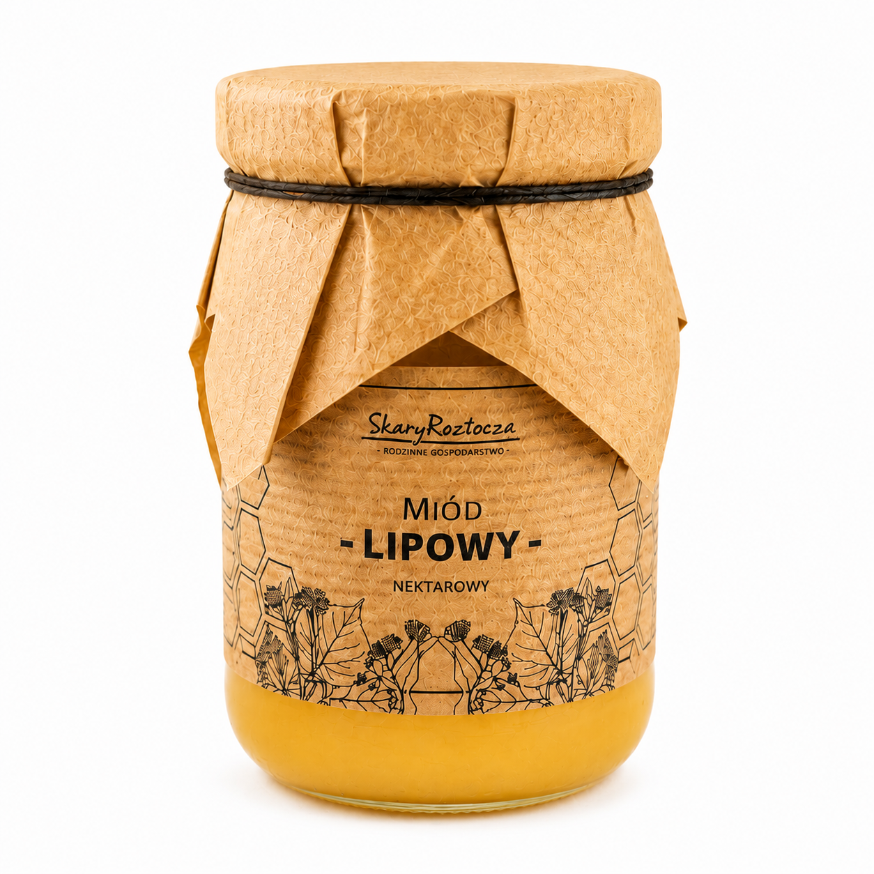 Skarby Roztocza miód lipowy nektarowy to wysokiej jakości naturalny produkt pszczelarski pozyskiwany z kwiatów lipy. Charakteryzuje się jasną barwą, delikatnym, kwiatowym aromatem oraz łagodnym, lekko ziołowym smakiem.