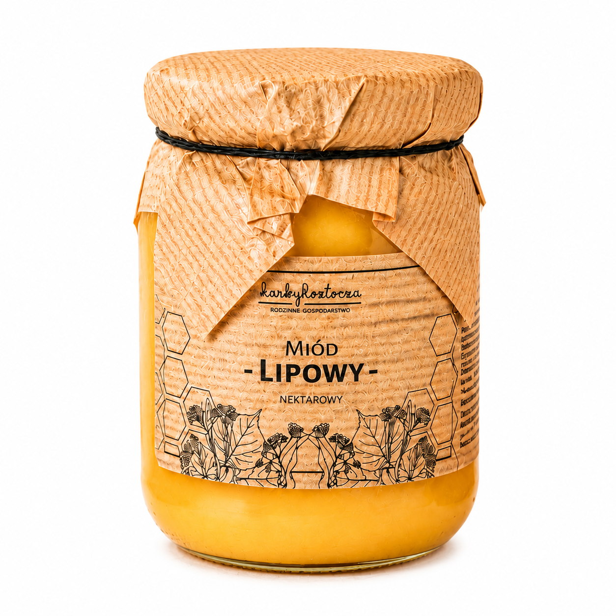 Skarby Roztocza miód lipowy nektarowy to naturalny produkt pszczelarski pozyskiwany z nektaru kwiatów lipy. Charakteryzuje się jasną, złocistą barwą oraz delikatnym, lekko kwiatowym smakiem i aromatem.