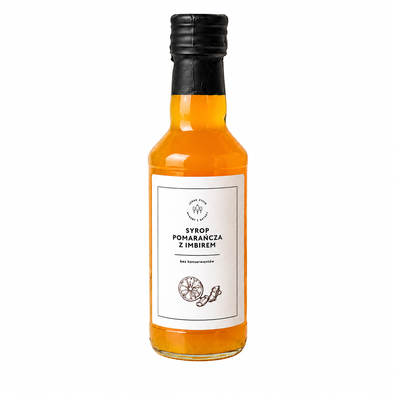 Syrop Pomarańcza z Imbirem to aromatyczny produkt o intensywnym, owocowo-korzennym smaku. Połączenie słodkiej pomarańczy i wyrazistego imbiru sprawia, że świetnie nadaje się jako dodatek do herbaty, wody, lemoniady, deserów, koktajli.